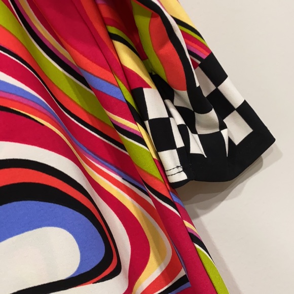 Tiana B. Mod Print Polyester dress size large - Picture 3 of 6